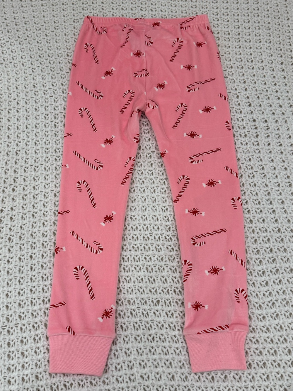 Toddler Girl Peppermint Print DreamPlush Long-Sleeve Snug Fit 2-Pc Pajamas Pink - Picture 4 of 10